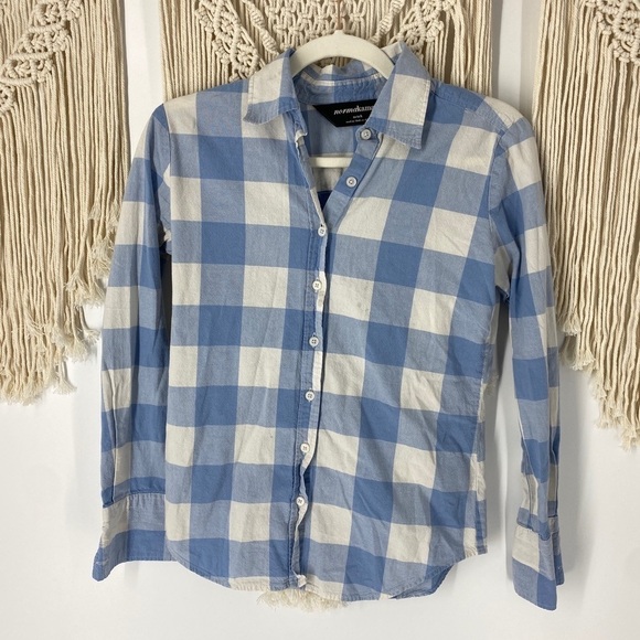 Norma Kamali Long Sleeve Button Up Top XS Collared - Picture 2 of 5